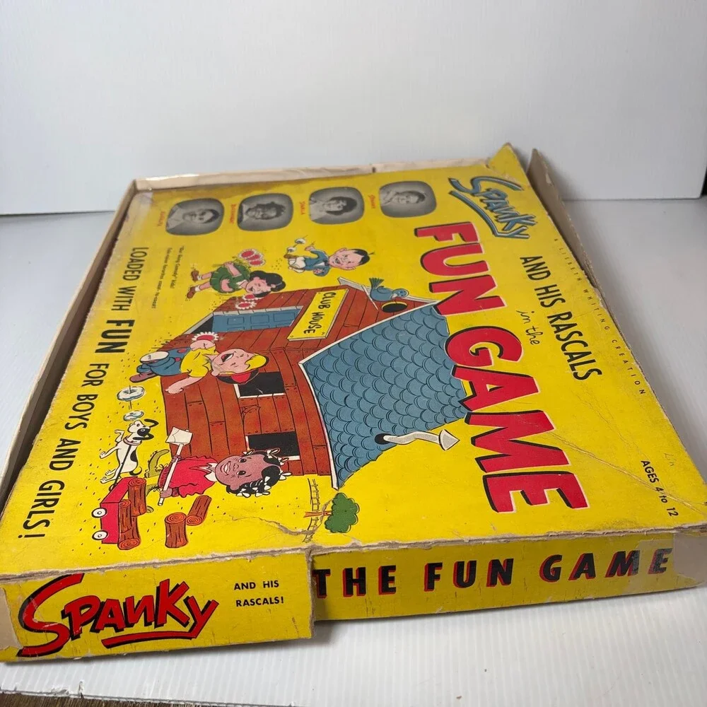 Vintage 1950s Spanky and His Rascals in the Fun Game Rare Board Game Complete